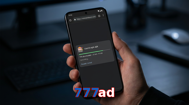 Main screen of 777Ad apk page for PK players