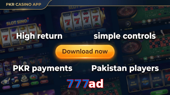 Main screen of 777Ad gamedownload page for PK players